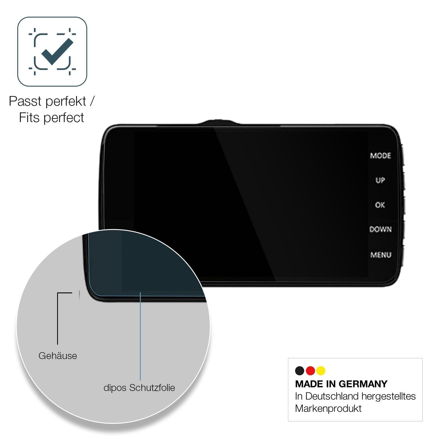 2x 9H Schutzfolie für WeBeqer K20S Dashcam Panzerf (6)
