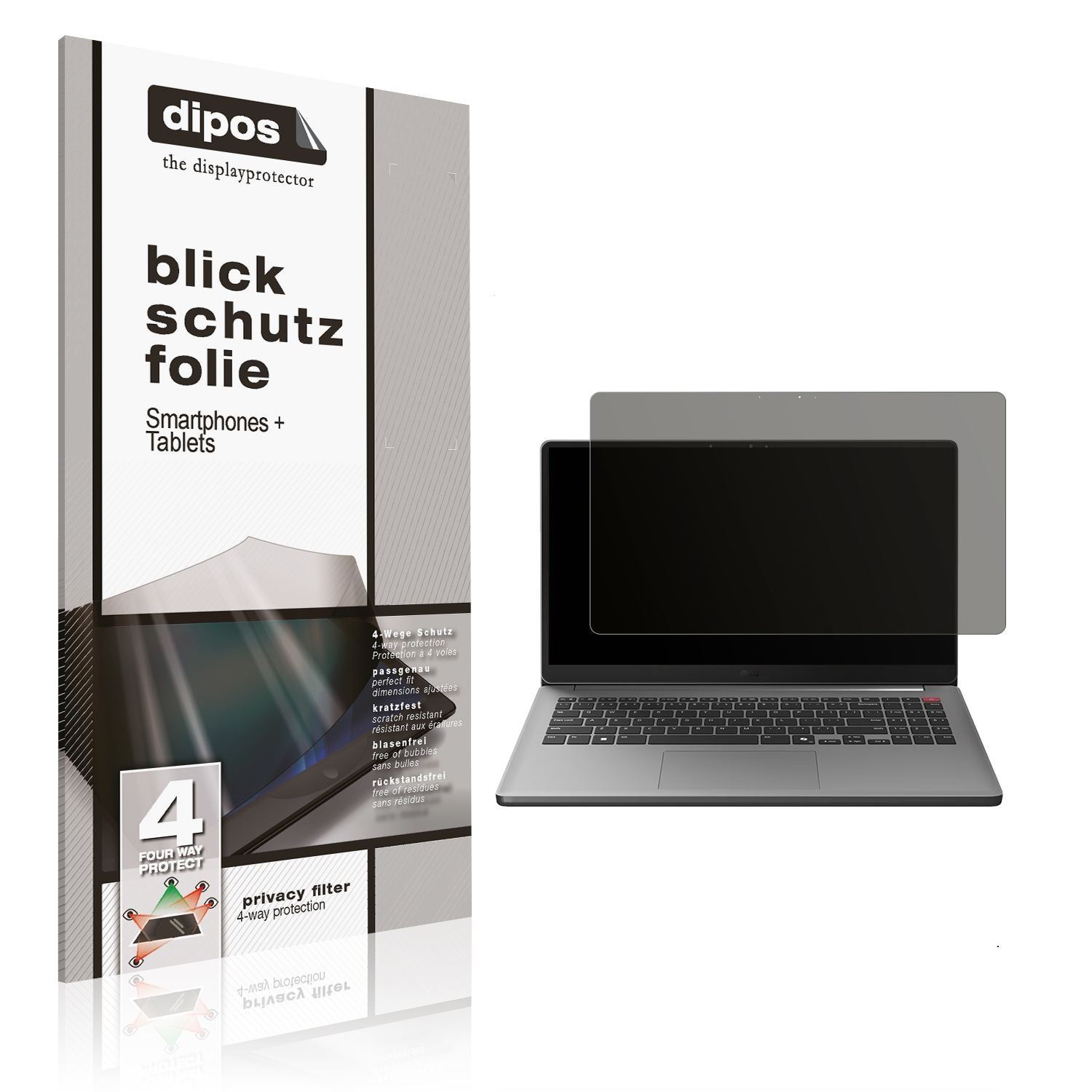 Blickschutzfolie für LG Gram Book 15.6 Zoll matt S (1)