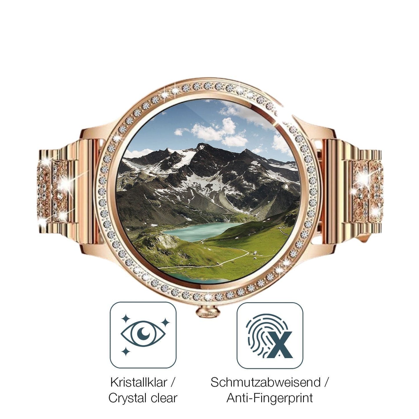 2x 9H Schutzfolie für elfofle AK54 1.32 Zoll Panze (5)