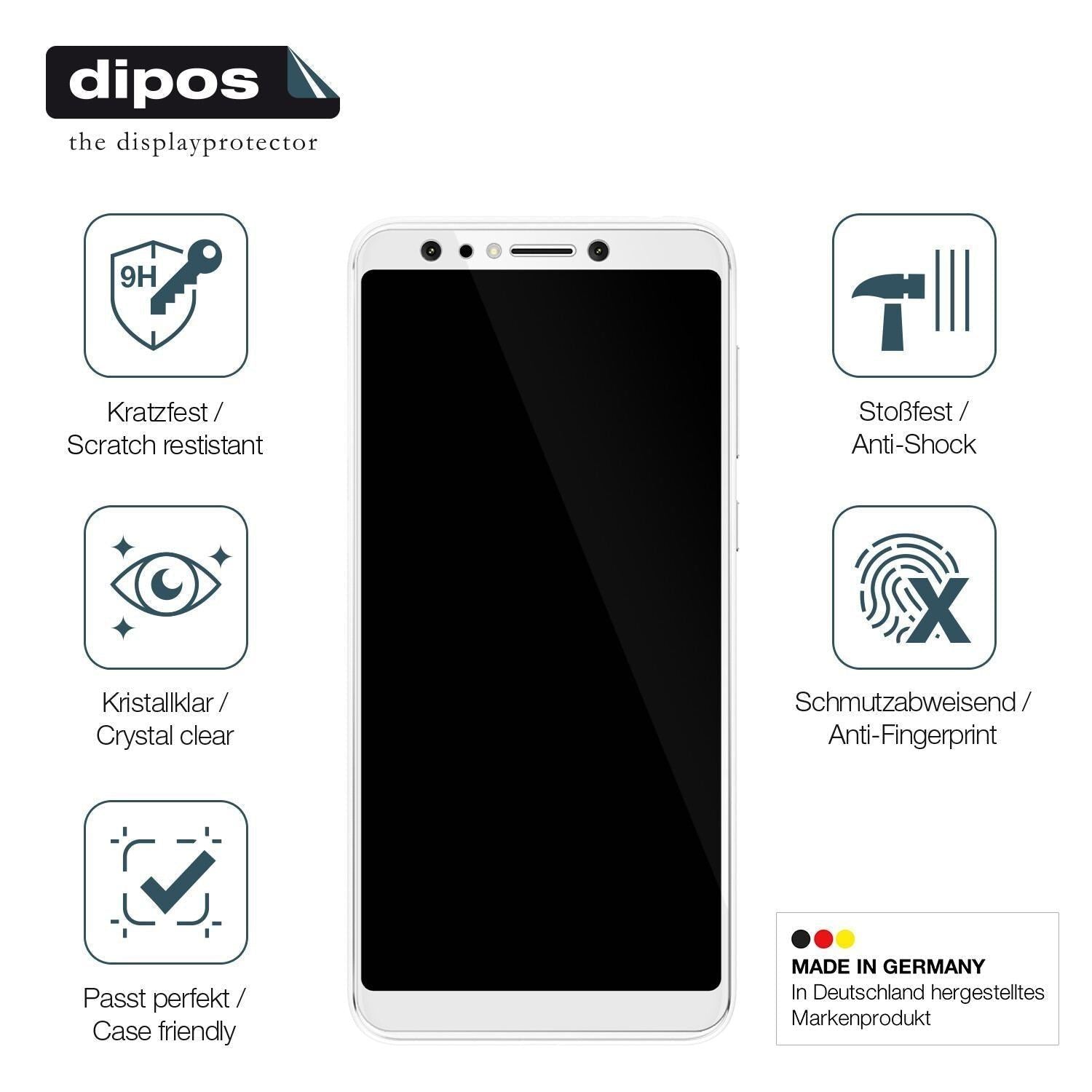 2x 9H Schutzfolie für Asus Zenfone 5 Selfie Pro Pa (7)