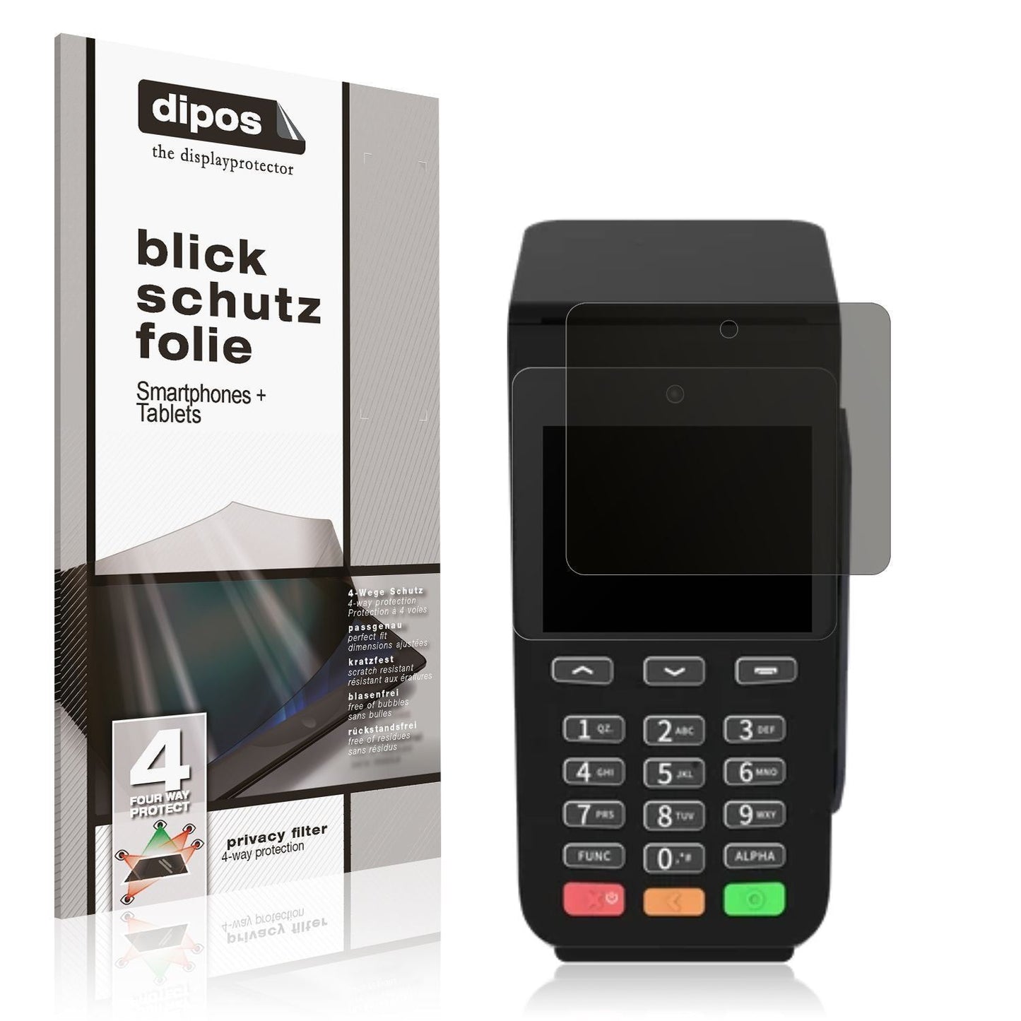 Blickschutzfolie für Pax Q58 matt Schutzfolie Priv (1)