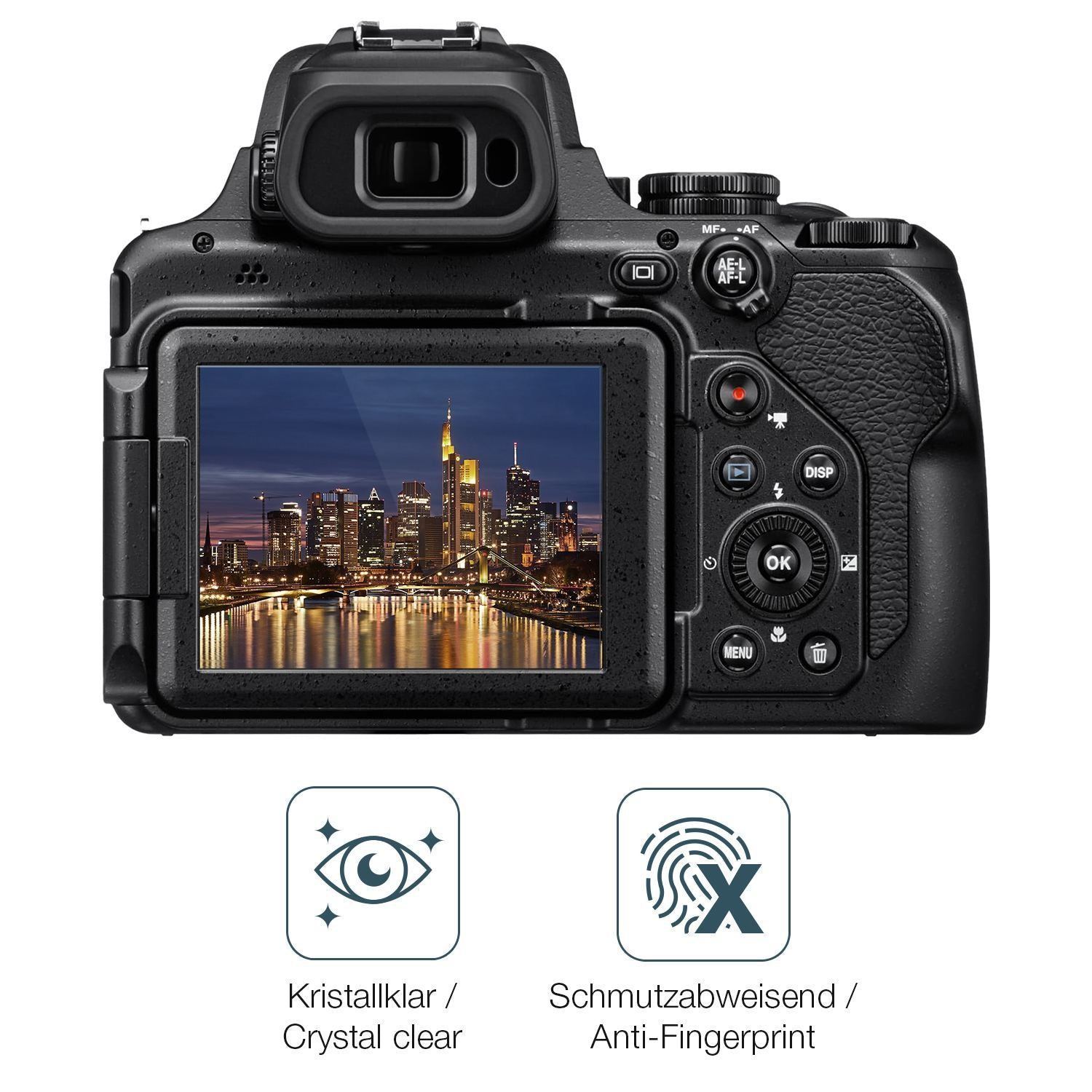 4x Schutzfolie klar für Nikon Coolpix P1100 Displa (4)