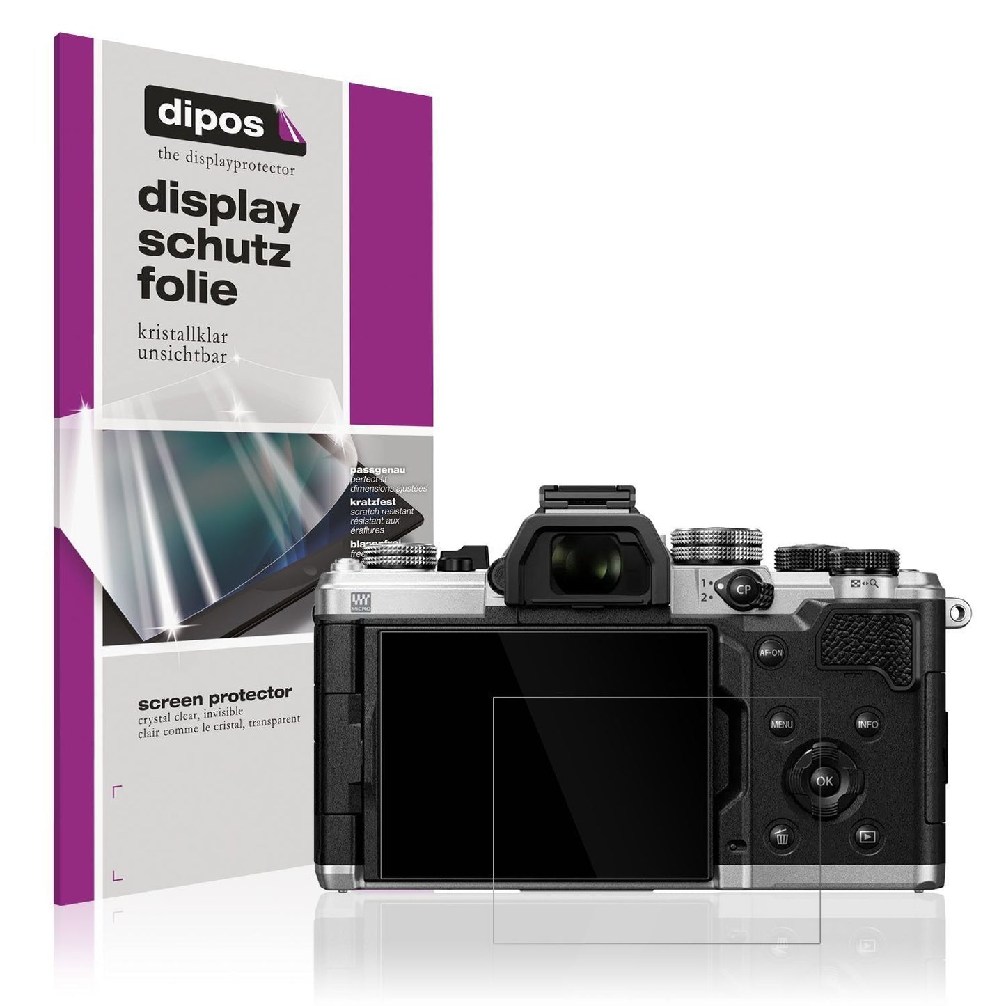 4x Schutzfolie klar für OM System OM-3 Display-Sch (1)