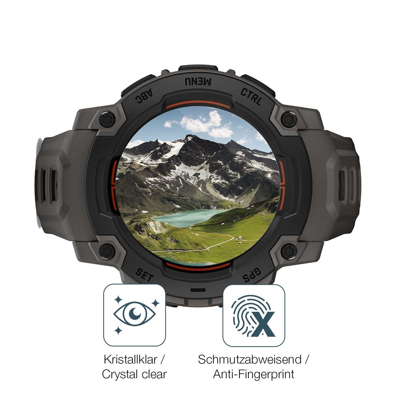 2x 9H Schutzfolie für Garmin Instinct E 45mm Panze (5)