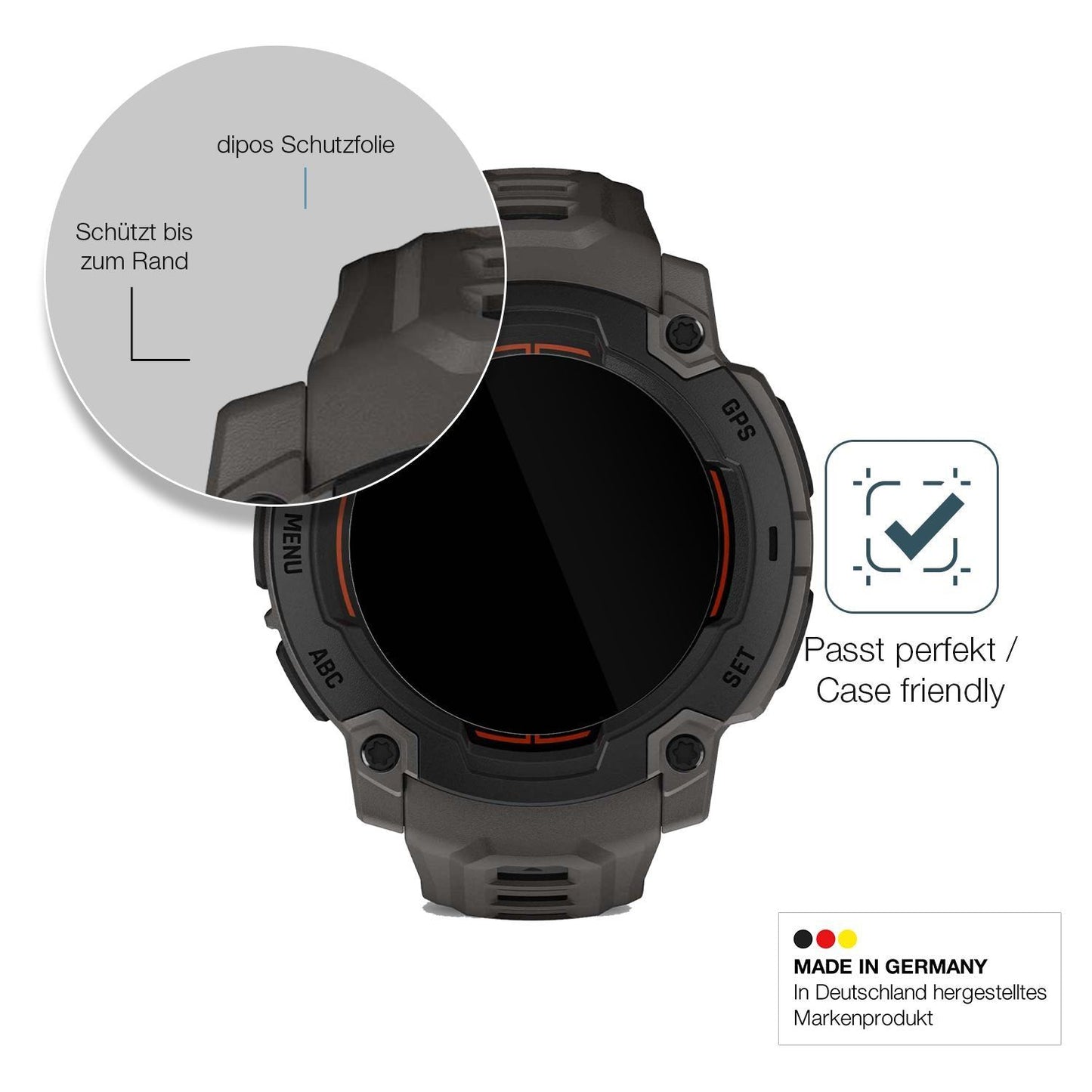 2x 9H Schutzfolie für Garmin Instinct E 45mm Panze (6)