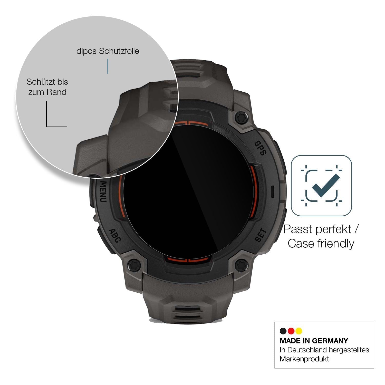 2x 9H Schutzfolie für Garmin Instinct E 45mm Panze (6)