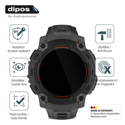 2x 9H Schutzfolie für Garmin Instinct E 45mm Panze (7)