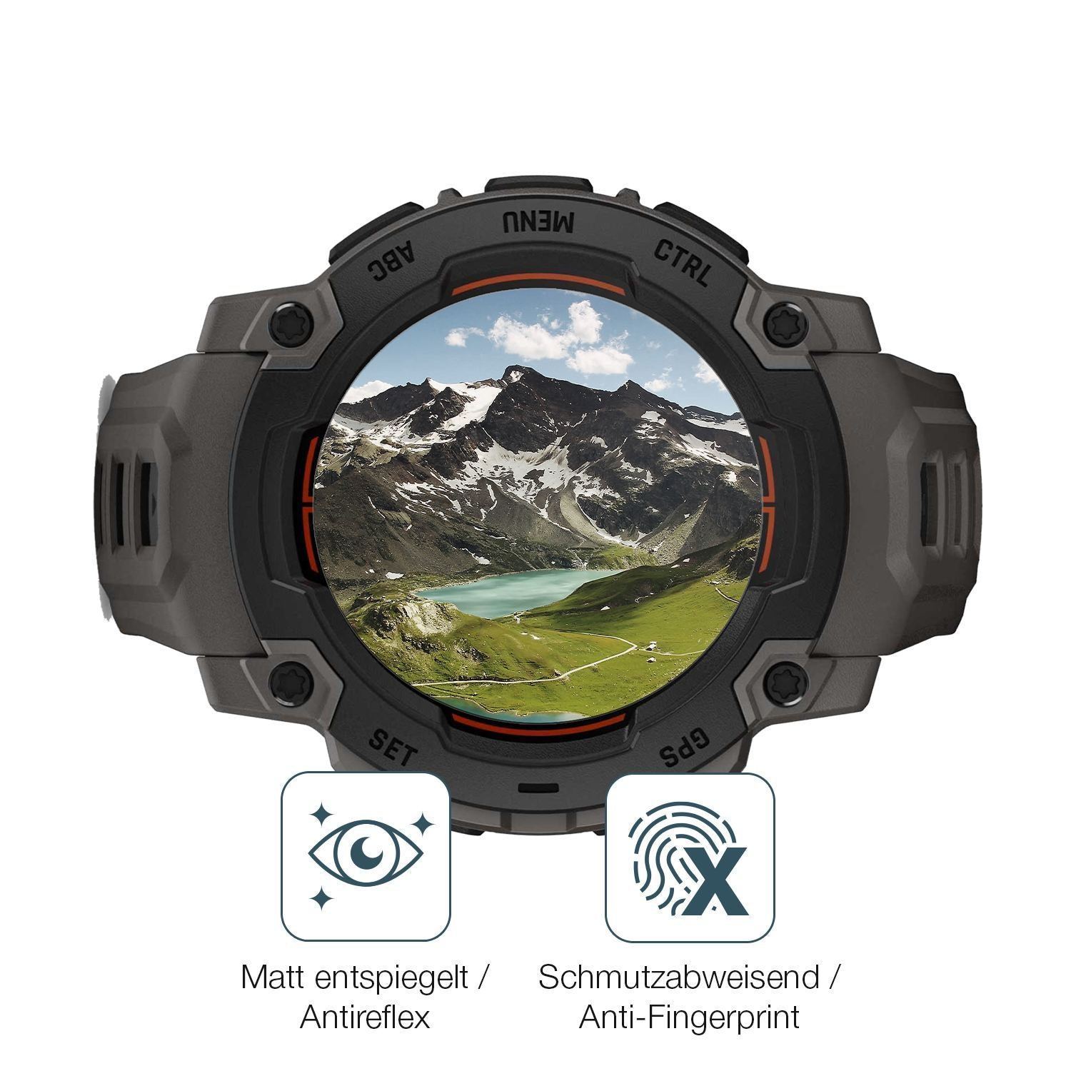 6x Schutzfolie matt für Garmin Instinct E 40mm Dis (4)