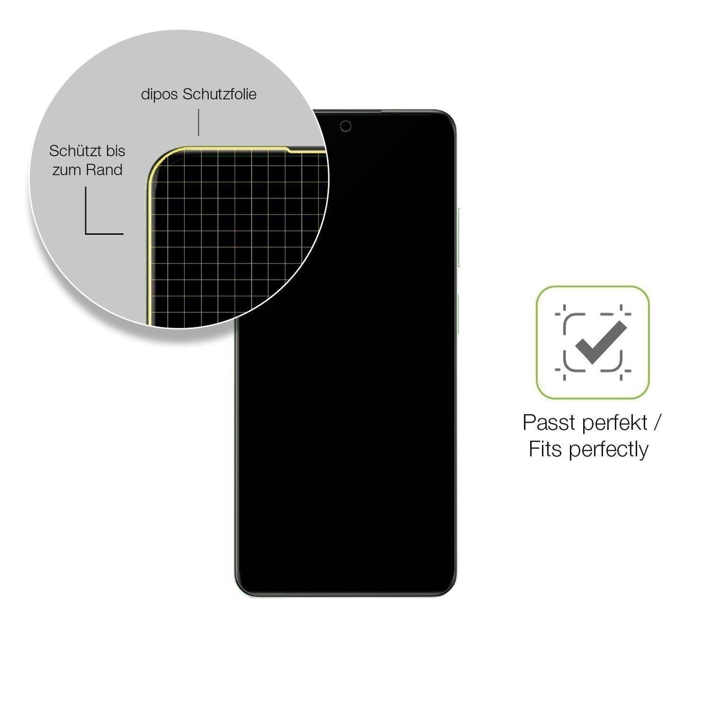 2x Full Cover Schutzfolie matt für Realme 12X 5G (6)