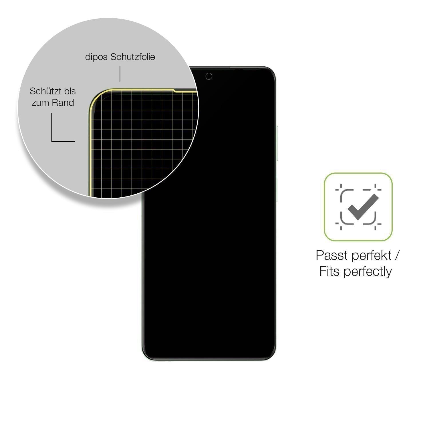 2x Full Cover Schutzfolie matt für Realme 12X 5G (6)