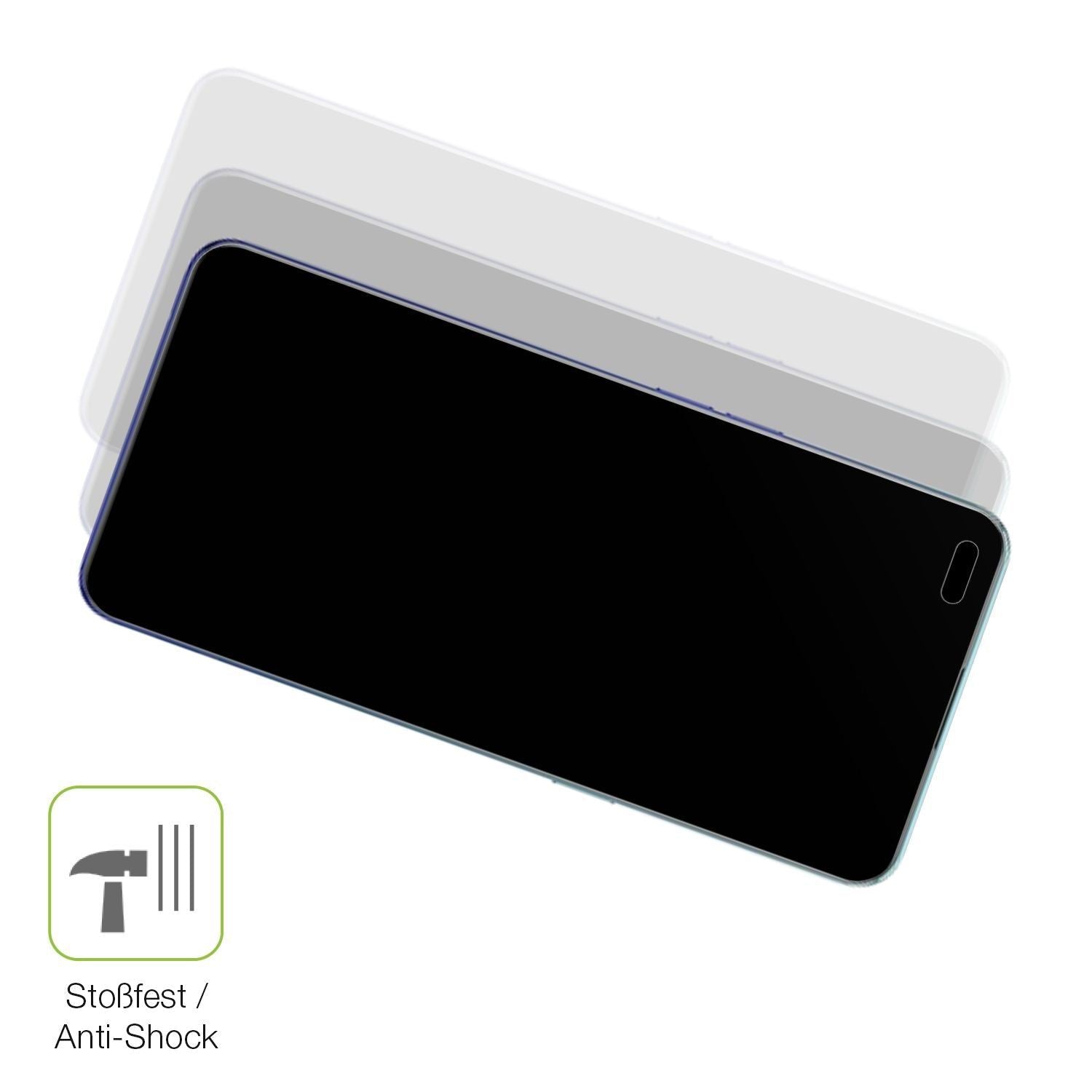 2x Full Cover Schutzfolie matt für Oppo Reno3 Pro  (4)