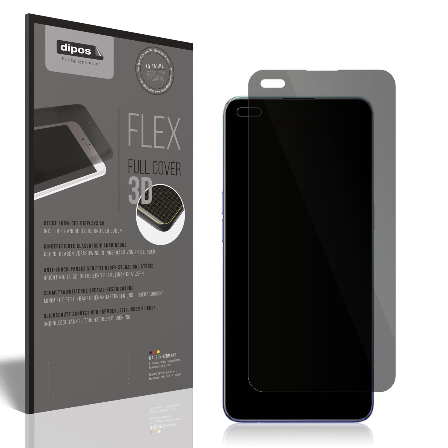 Full Cover Privacy Blickschutzfolie für Oppo Reno3 (1)