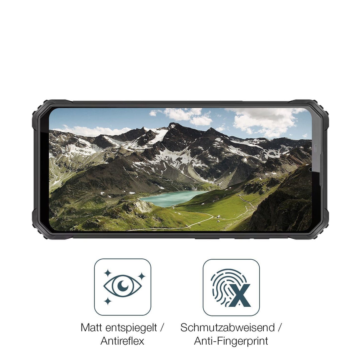 2x 9H Schutzfolie matt für Oukitel WP100 Titan Pan (5)