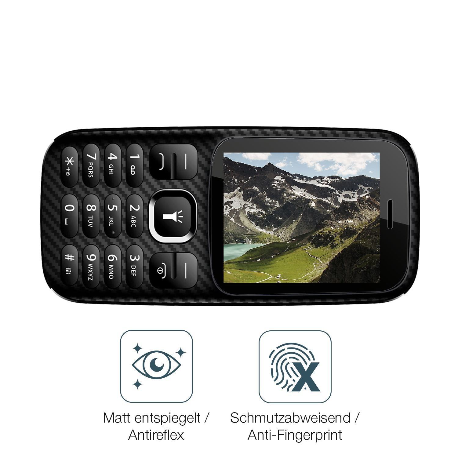 4x Schutzfolie matt für Energizer Mobile E13 Displ (4)
