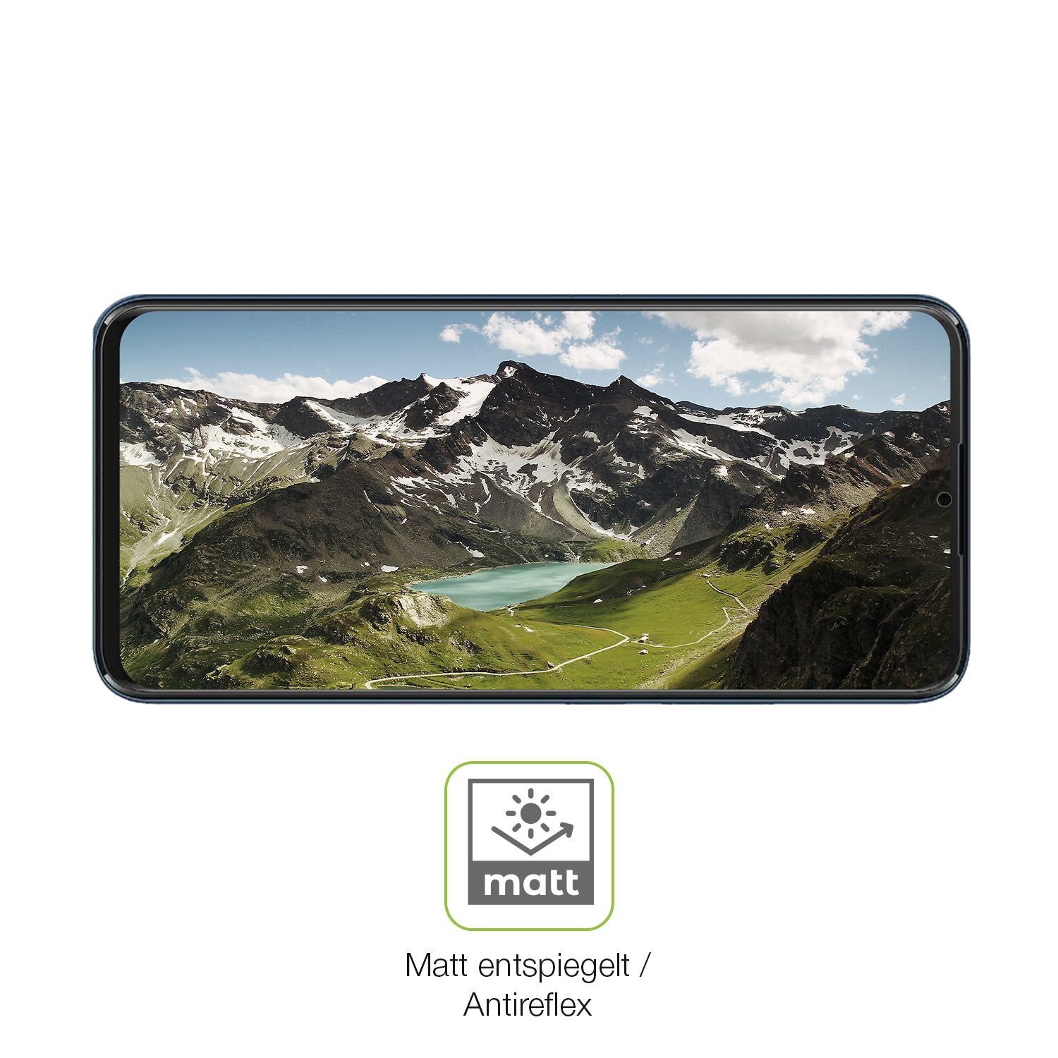 2x Full Cover Schutzfolie matt für Mobicel RX17 (5)
