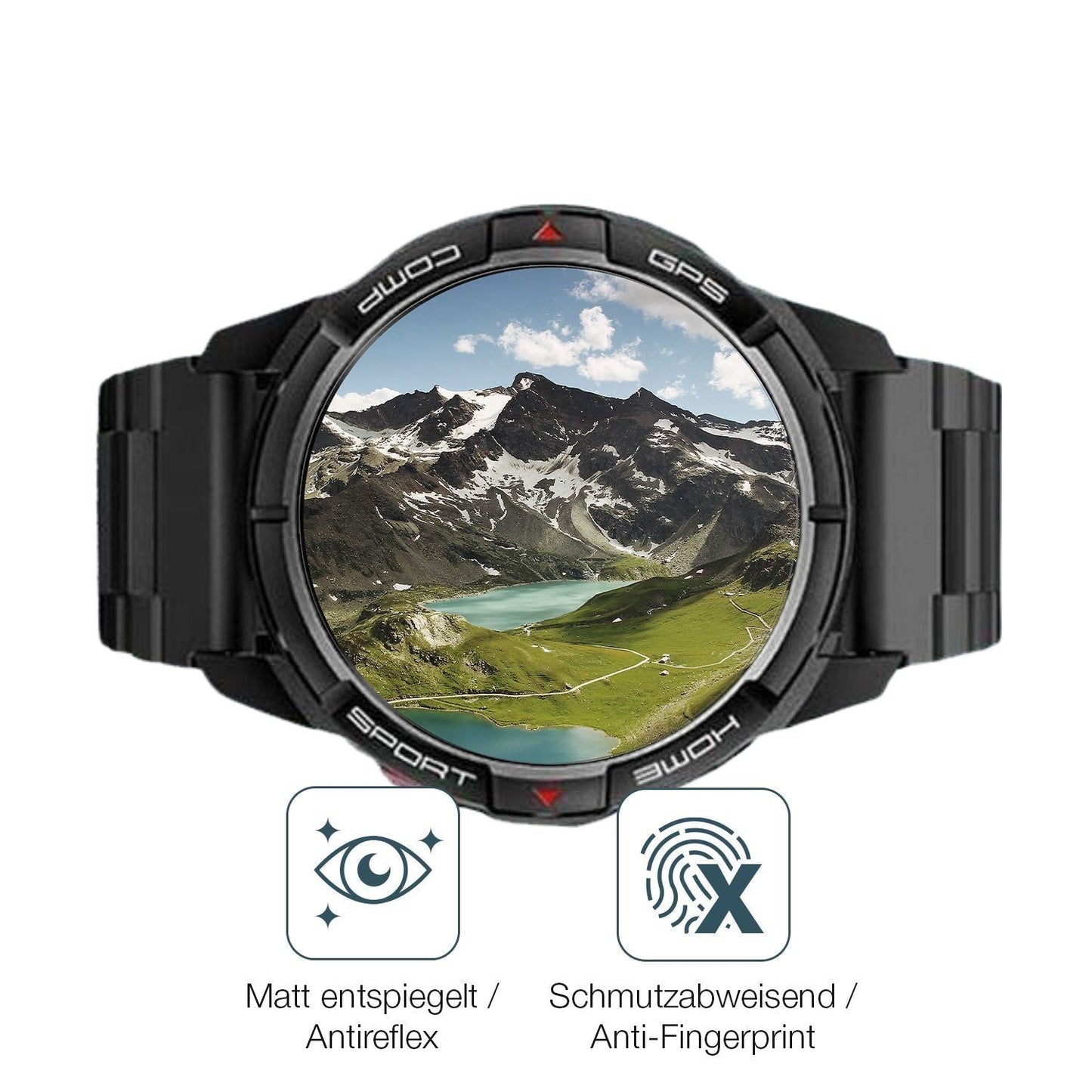 2x 9H Schutzfolie matt für Xiaomi Mibro GS Active  (5)