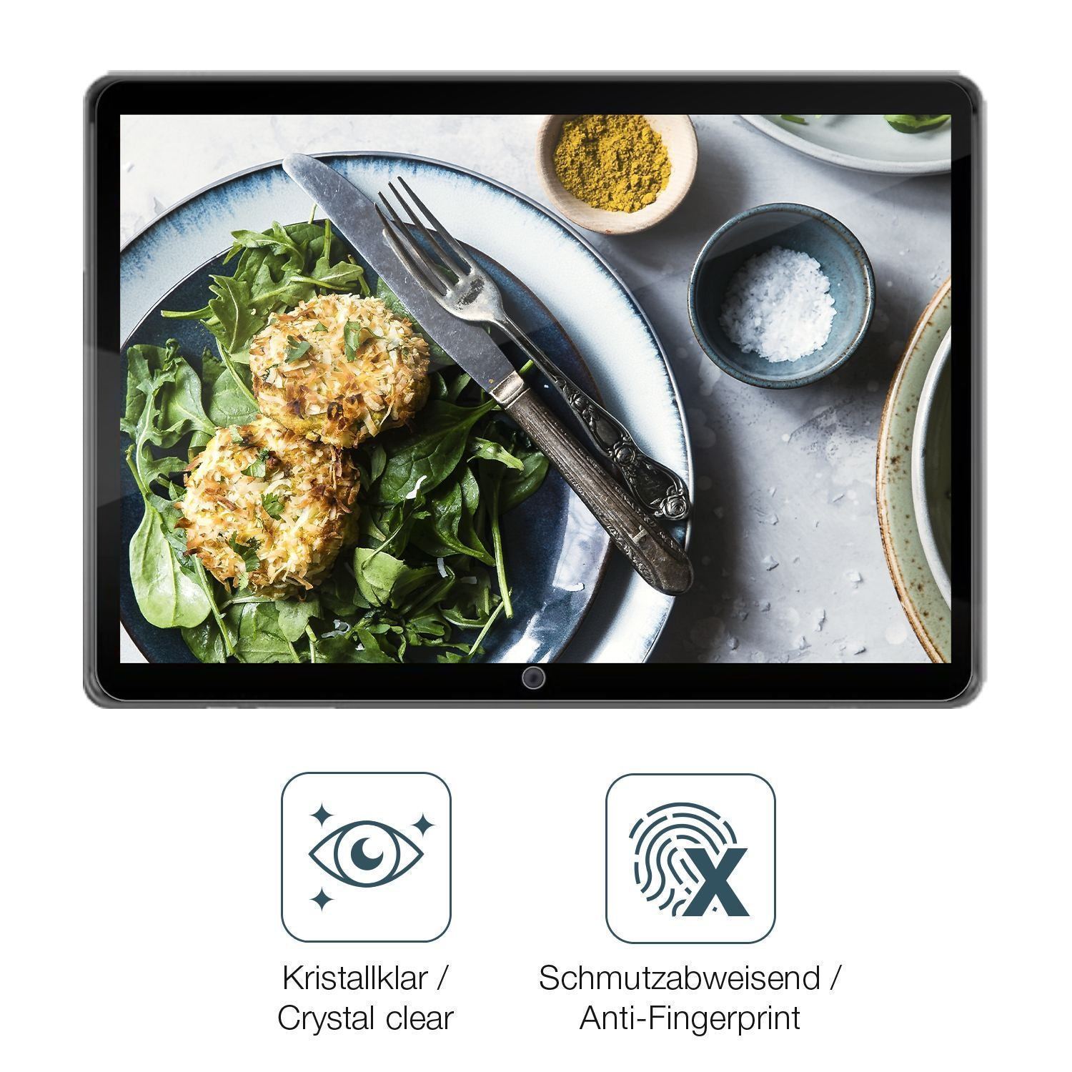2x Schutzfolie klar für AWOW P11 10 Zoll Display-S (4)