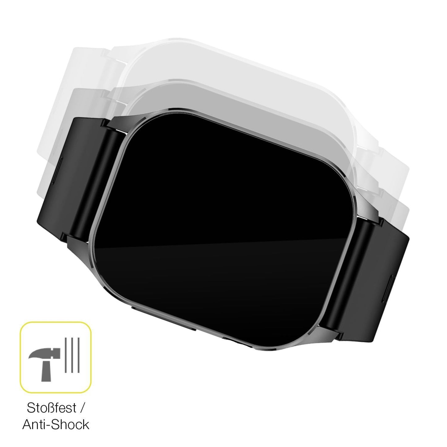 2x 3D Full Cover Schutzfolie für Knauermann Pro 3  (4)