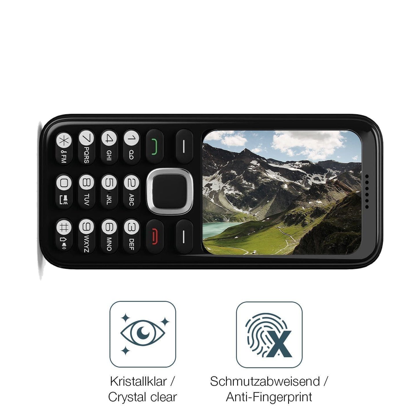 4x Schutzfolie klar für Oakcastle F100 Display-Sch (4)
