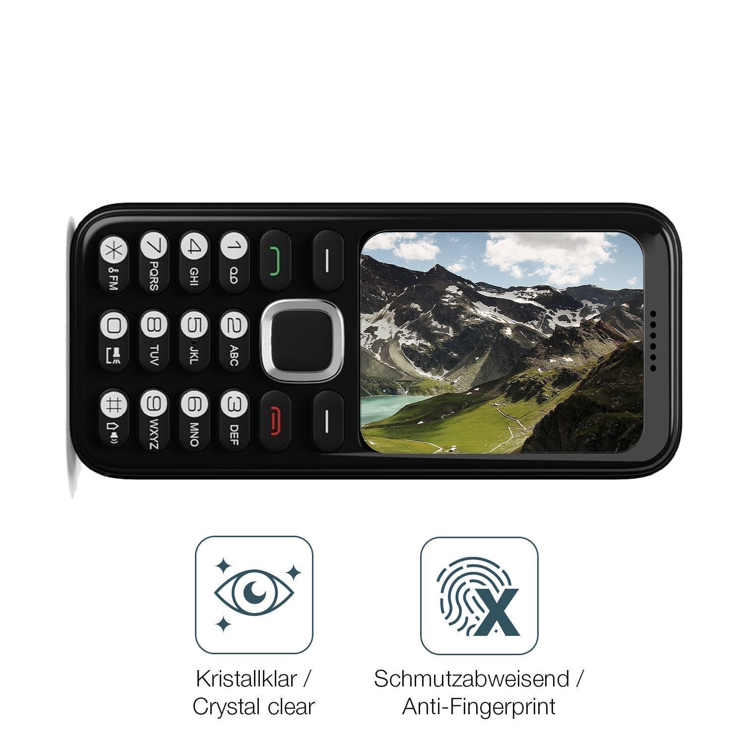 4x Schutzfolie klar für Oakcastle F100 Display-Sch (4)