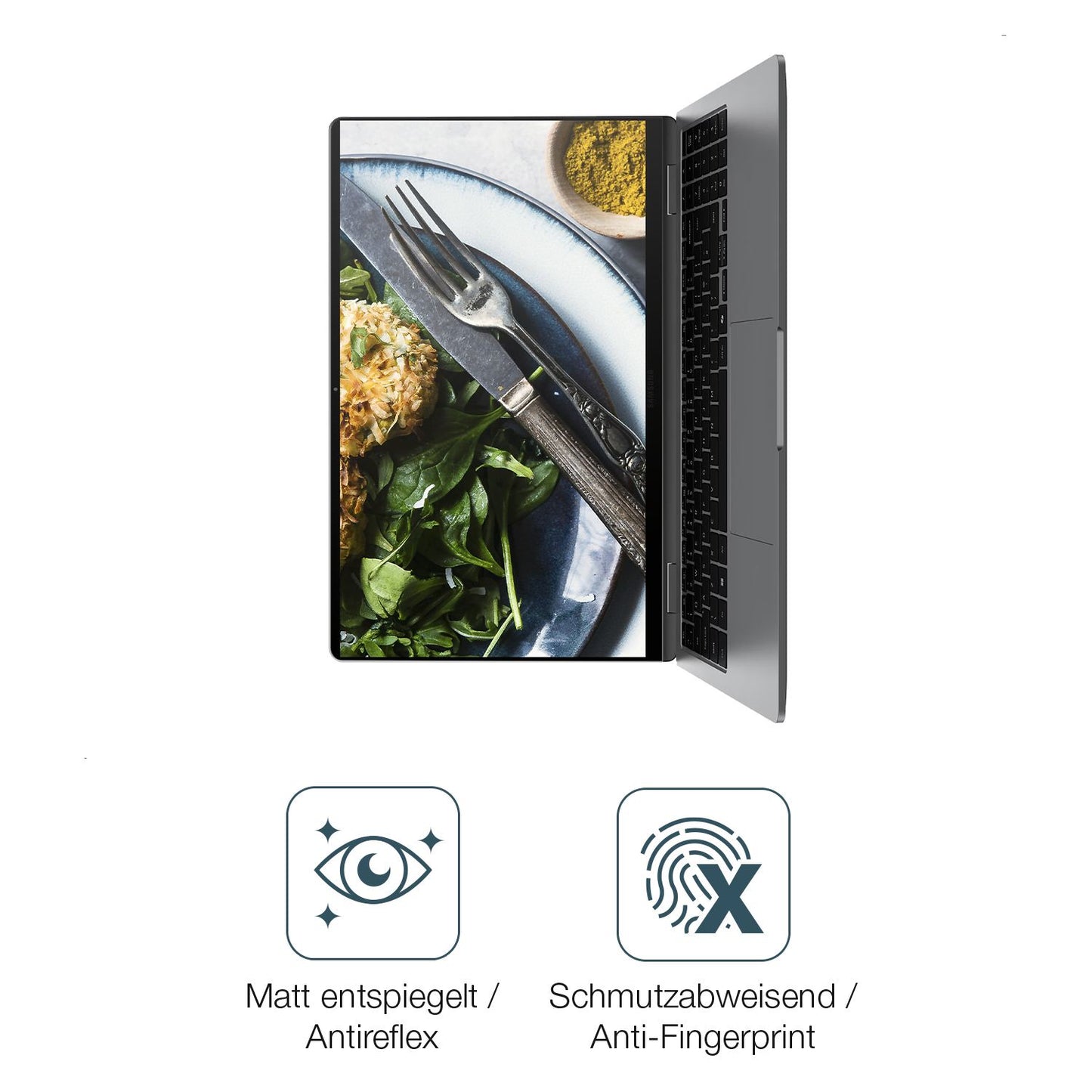 2x 9H Schutzfolie matt für Samsung Galaxy Book4 Ed (5)
