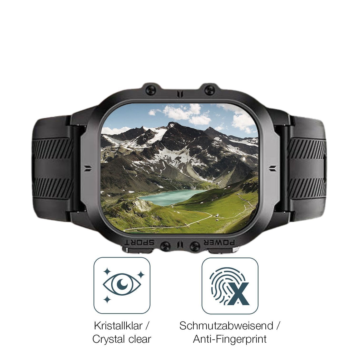 6x Schutzfolie klar für HIRREO FV14 Display-Schutz (4)