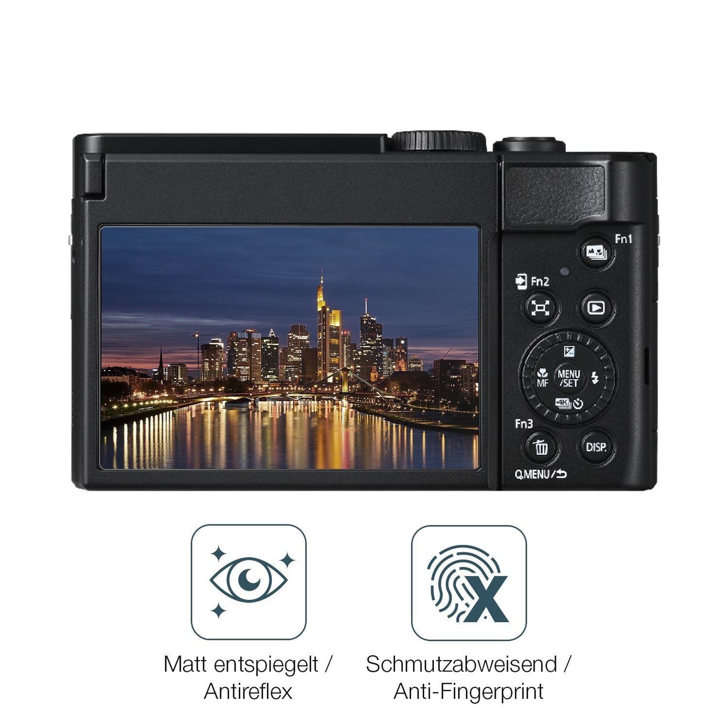 4x Schutzfolie matt für Panasonic Lumix DC-TZ99E D (4)