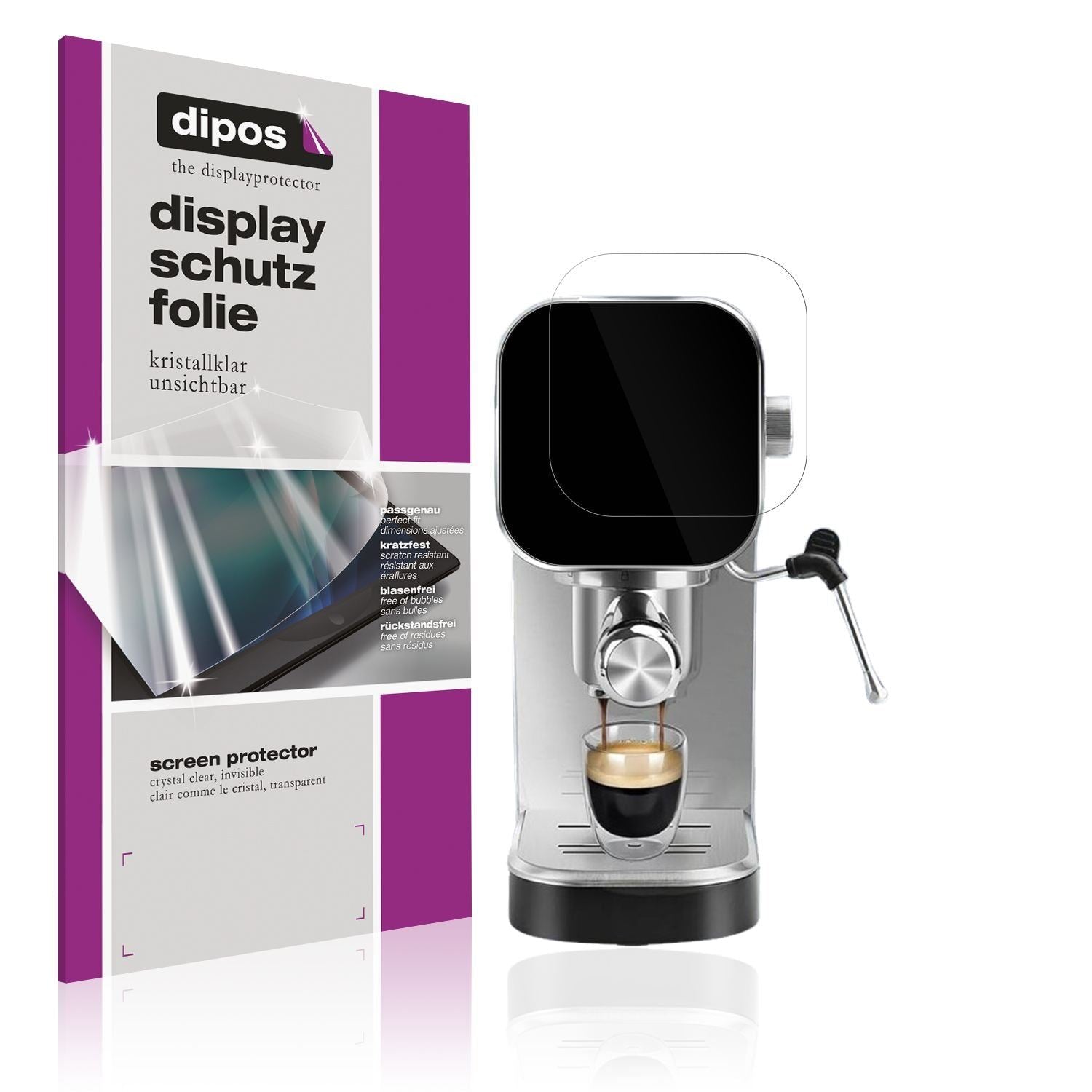 2x Schutzfolie klar für Aigostar Barista Display-S (1)
