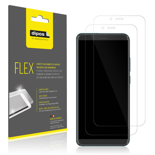 2x 3D Full Cover Schutzfolie für Mobicel RX Plus (1)