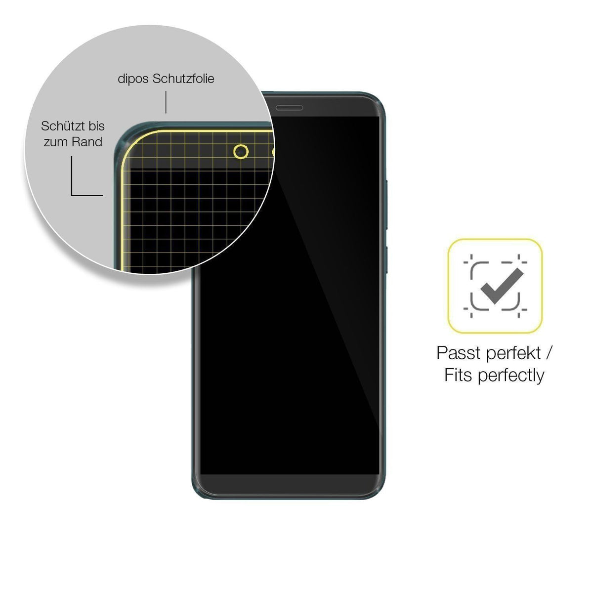 2x 3D Full Cover Schutzfolie für Mobicel RX Plus (6)