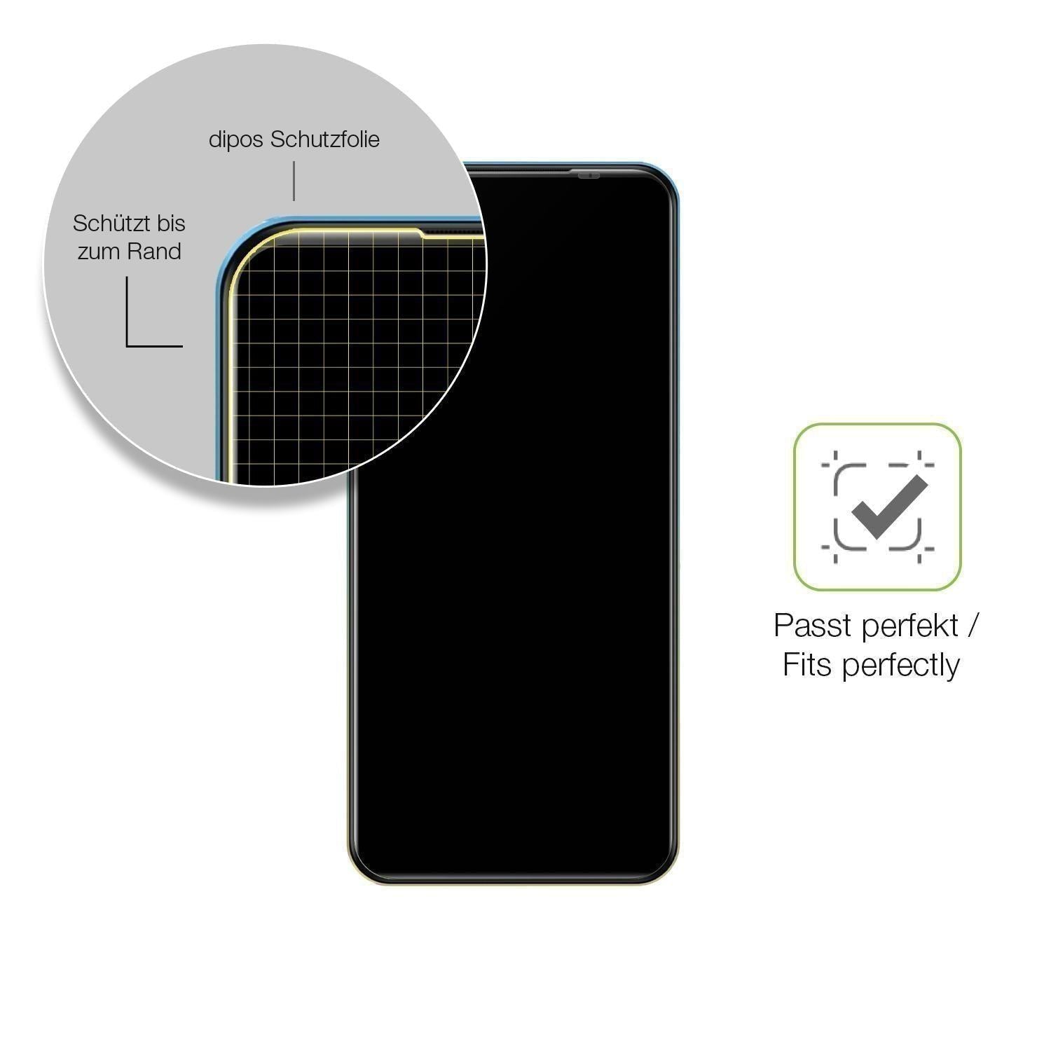 2x Full Cover Schutzfolie matt für Mobicel R9 Pro (6)