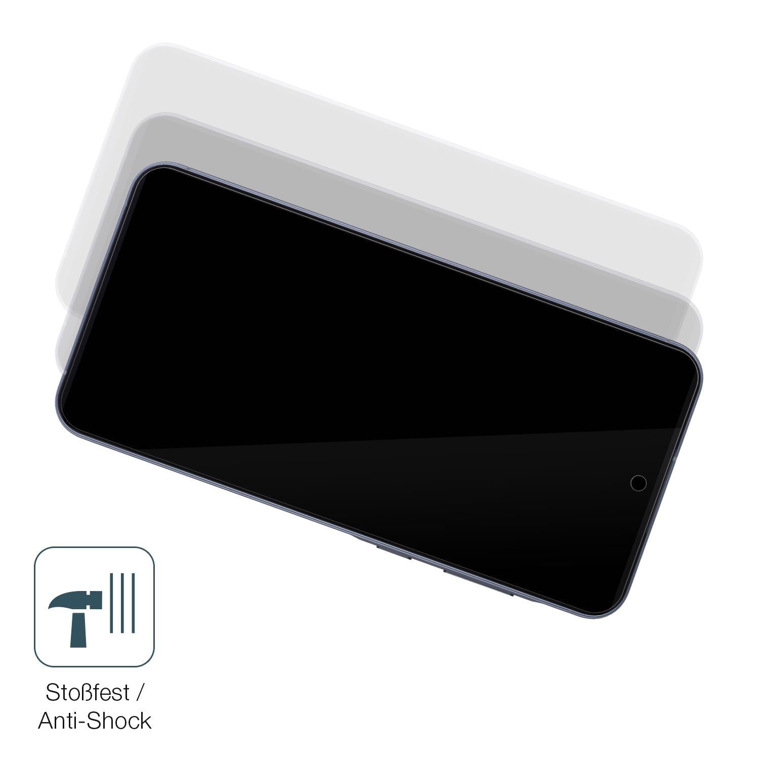 2x 9H Schutzfolie für Samsung Galaxy A55 (case fri (4)