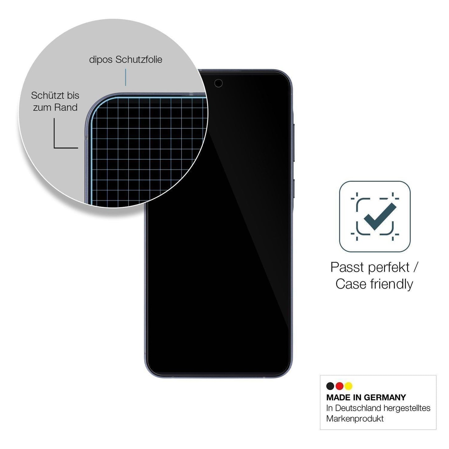 2x 9H Schutzfolie für Samsung Galaxy A55 (case fri (6)