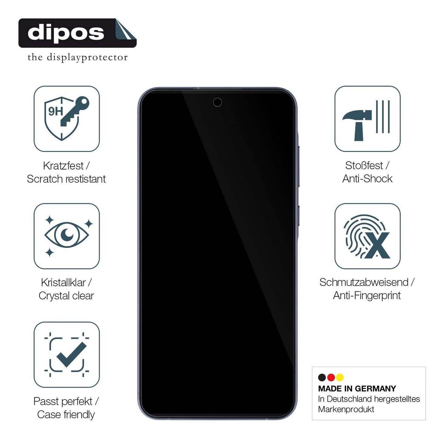 2x 9H Schutzfolie für Samsung Galaxy A55 (case fri (7)