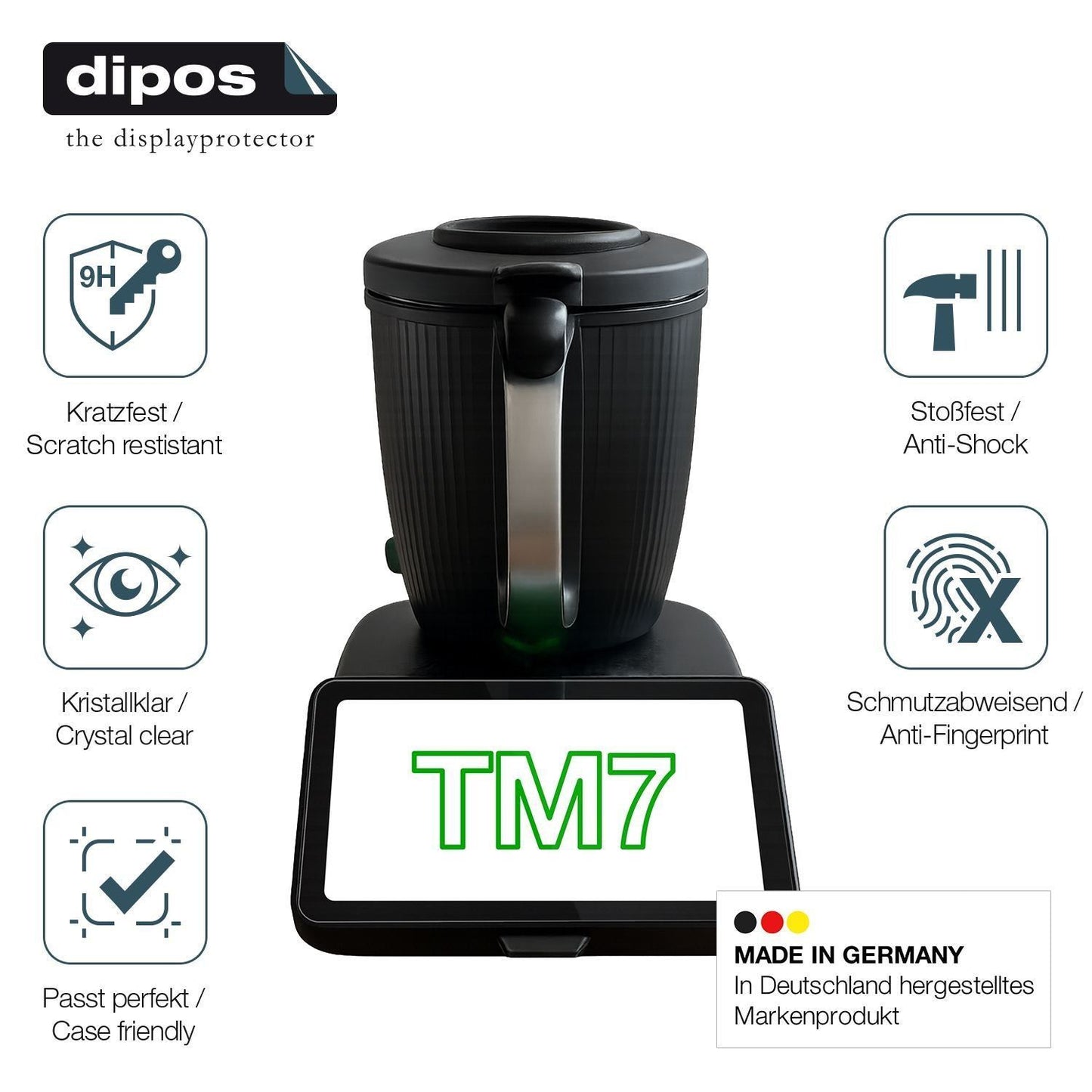 Displayschutz passend für Vorwerk Thermomix TM7 Sc (3)