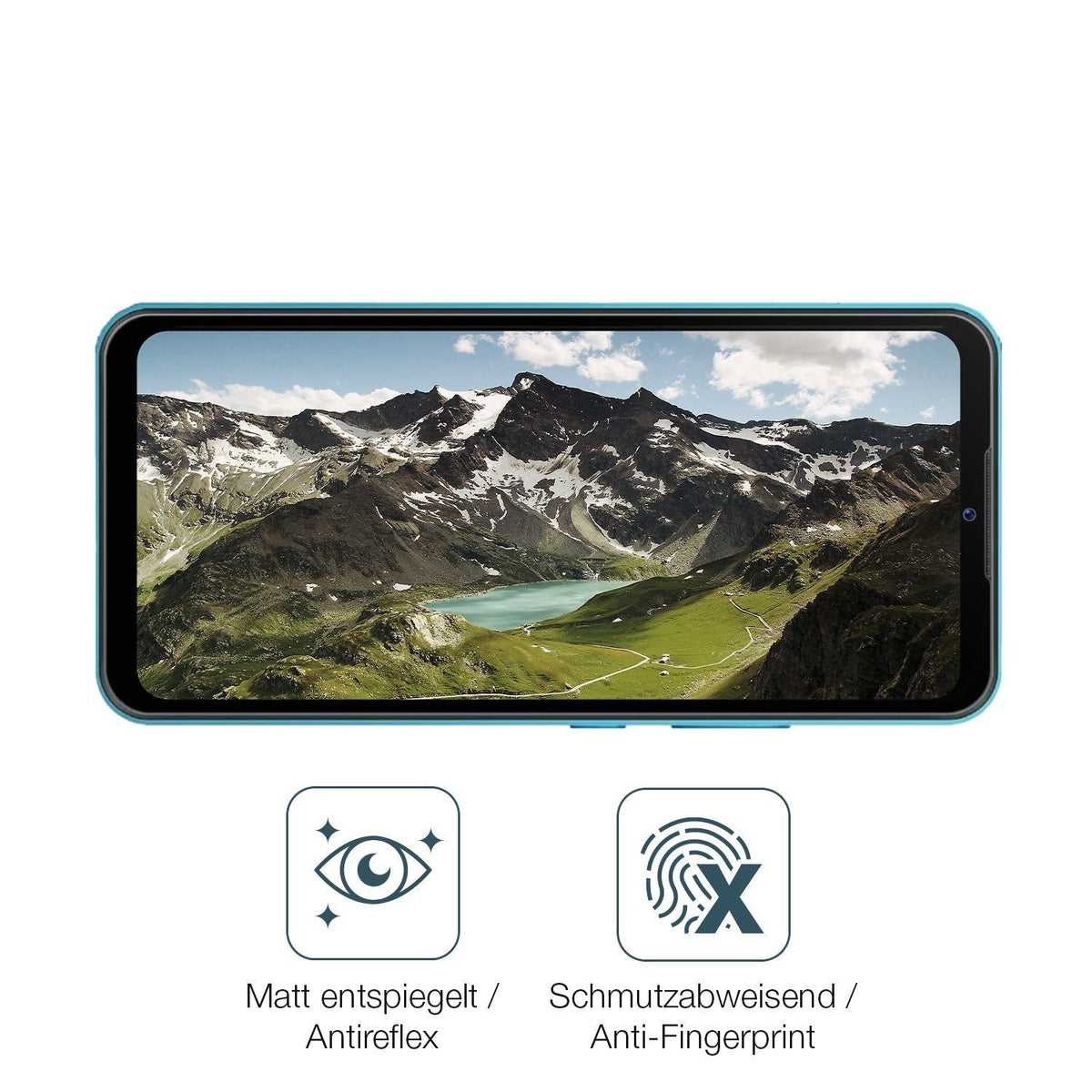 2x 9H Schutzfolie matt für Mobicel VX18 Panzerfoli (5)