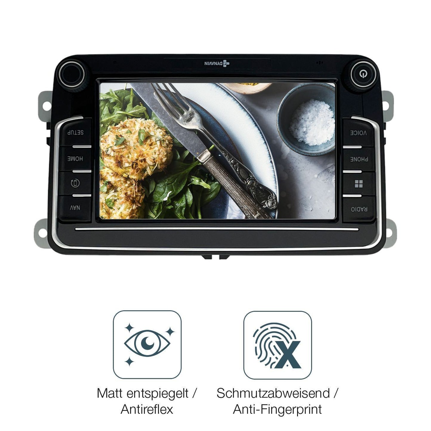 2x Schutzfolie matt für Dynavin MMI-7587A v7 Displ (4)