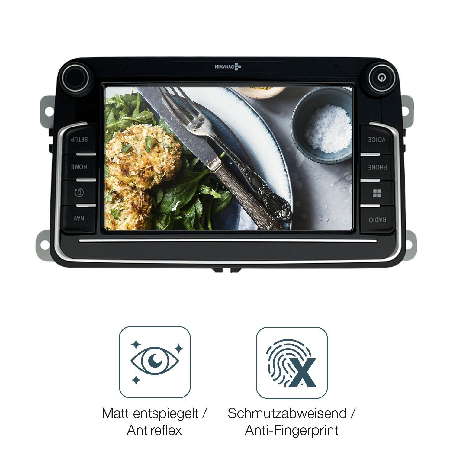 2x Schutzfolie matt für Dynavin MMI-7587A v7 Displ (4)