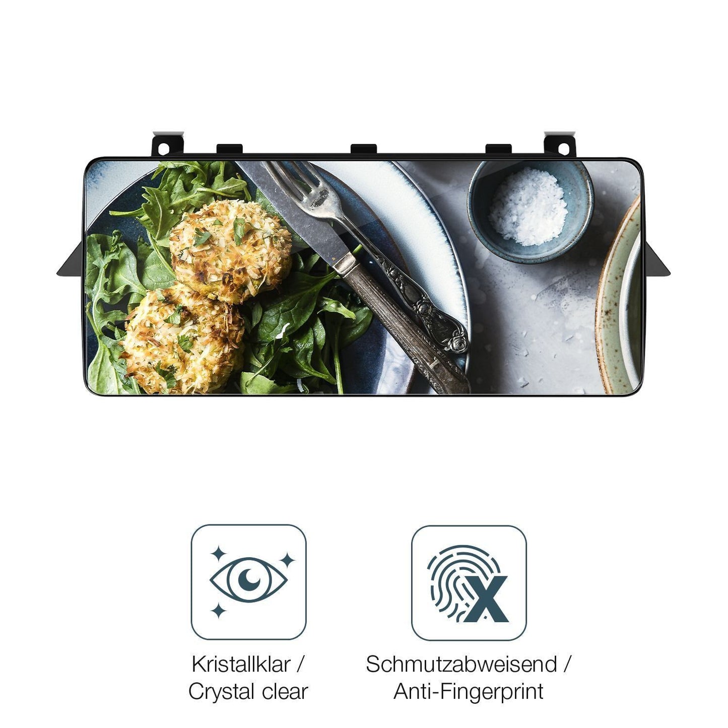 2x Schutzfolie klar für Xtrons QLB22X3UNL 12.3 Zol (4)