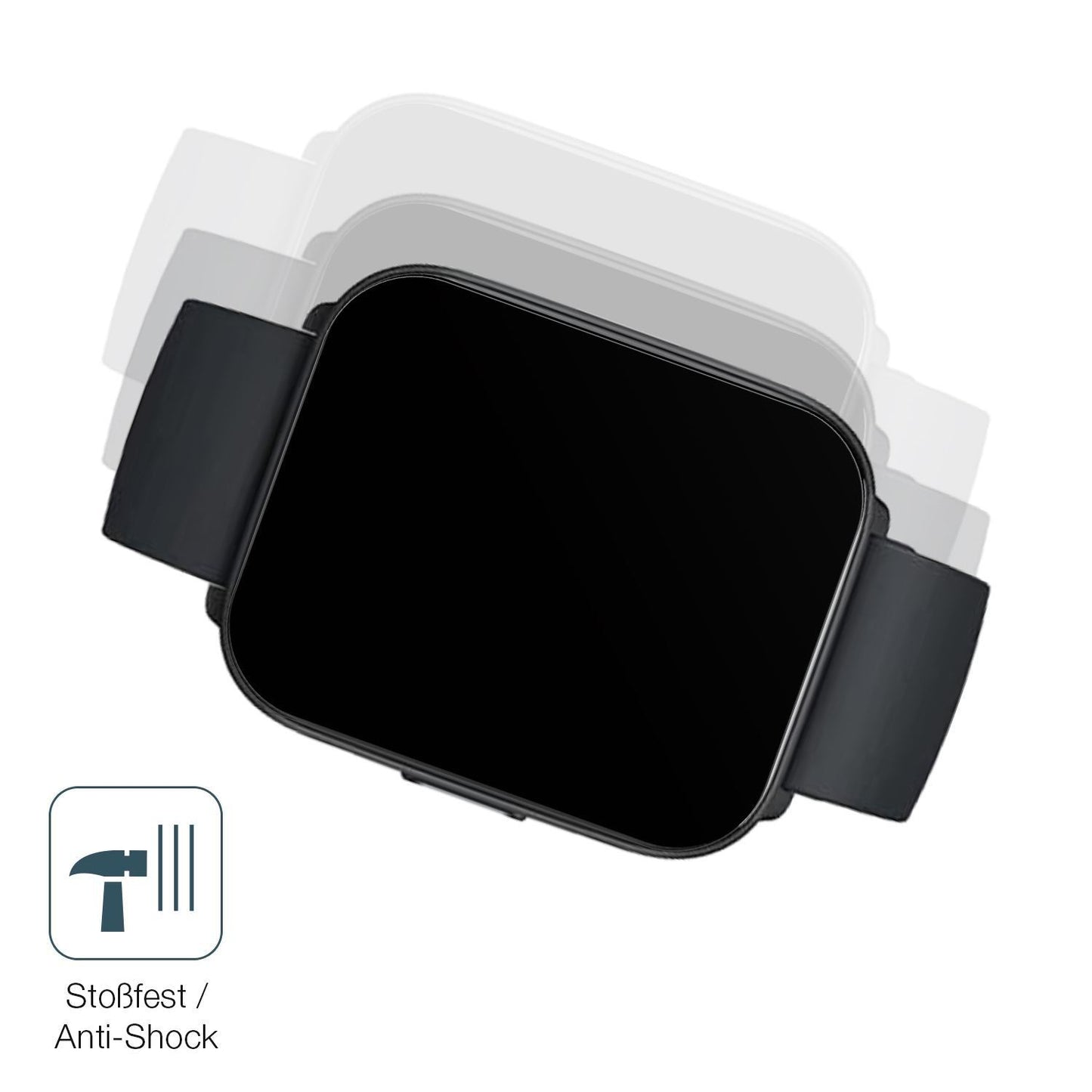2x 9H Schutzfolie matt für Xiaomi Mibro Watch C2 P (4)