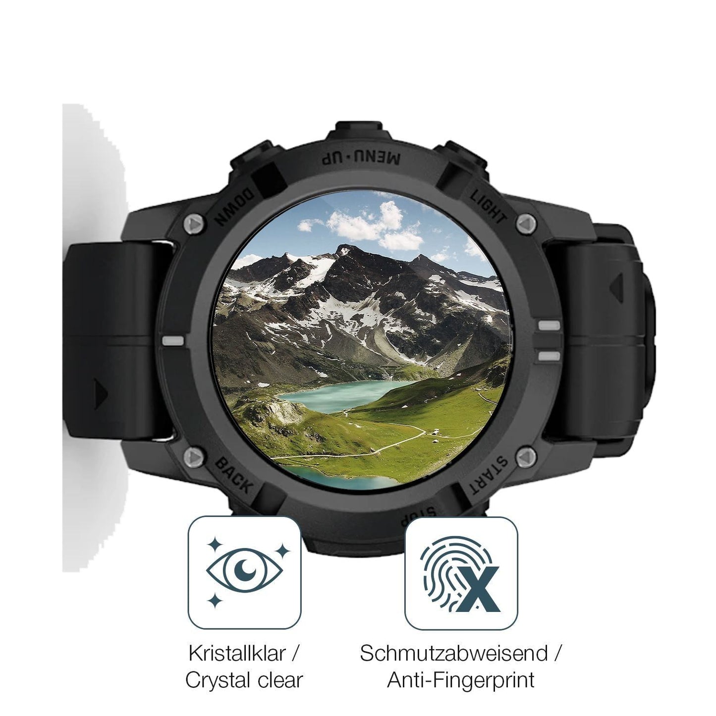 6x Schutzfolie klar für Garmin Descent G2 Display- (4)