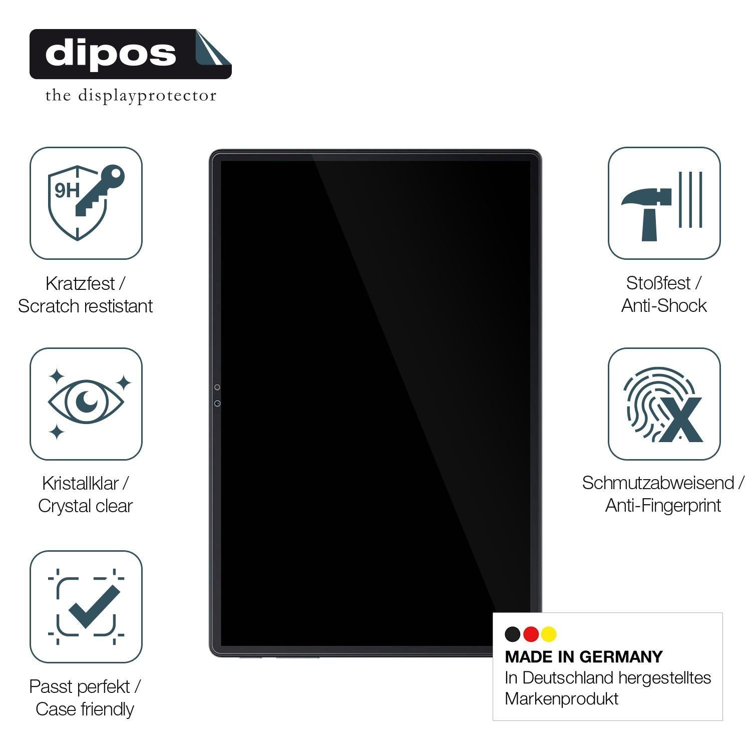 2x 9H Schutzfolie für Blackview Oscal Pad 80 Panze (7)