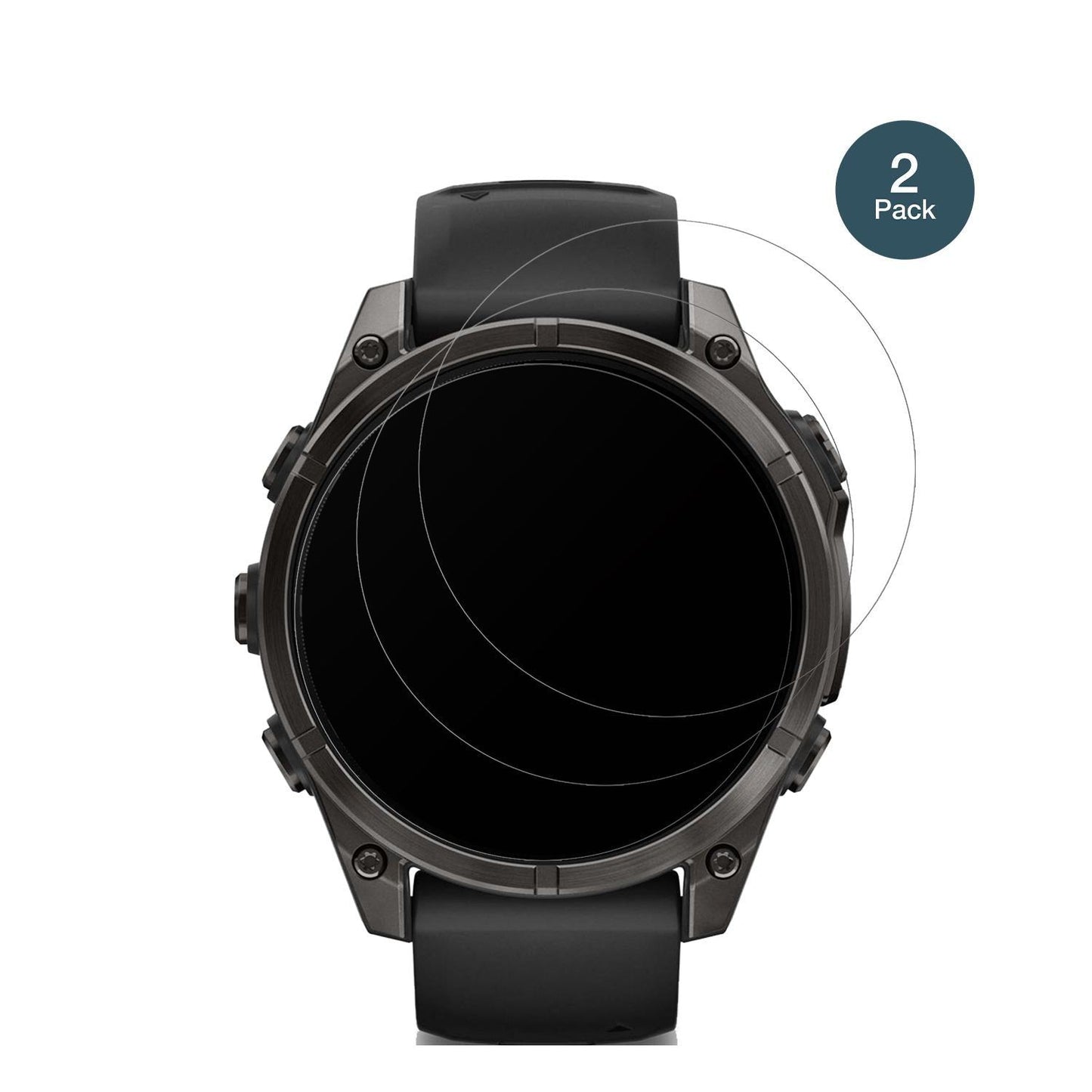 2x 9H Schutzfolie matt für Garmin Tactix 8 47mm AM (2)