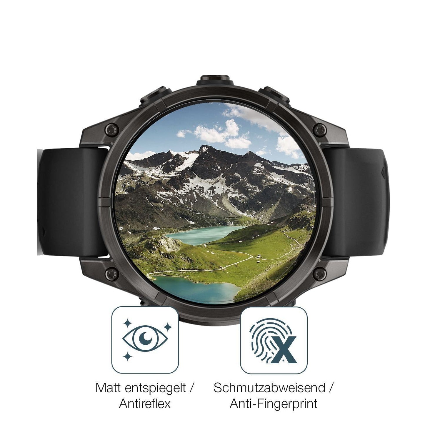 2x 9H Schutzfolie matt für Garmin Tactix 8 47mm AM (5)