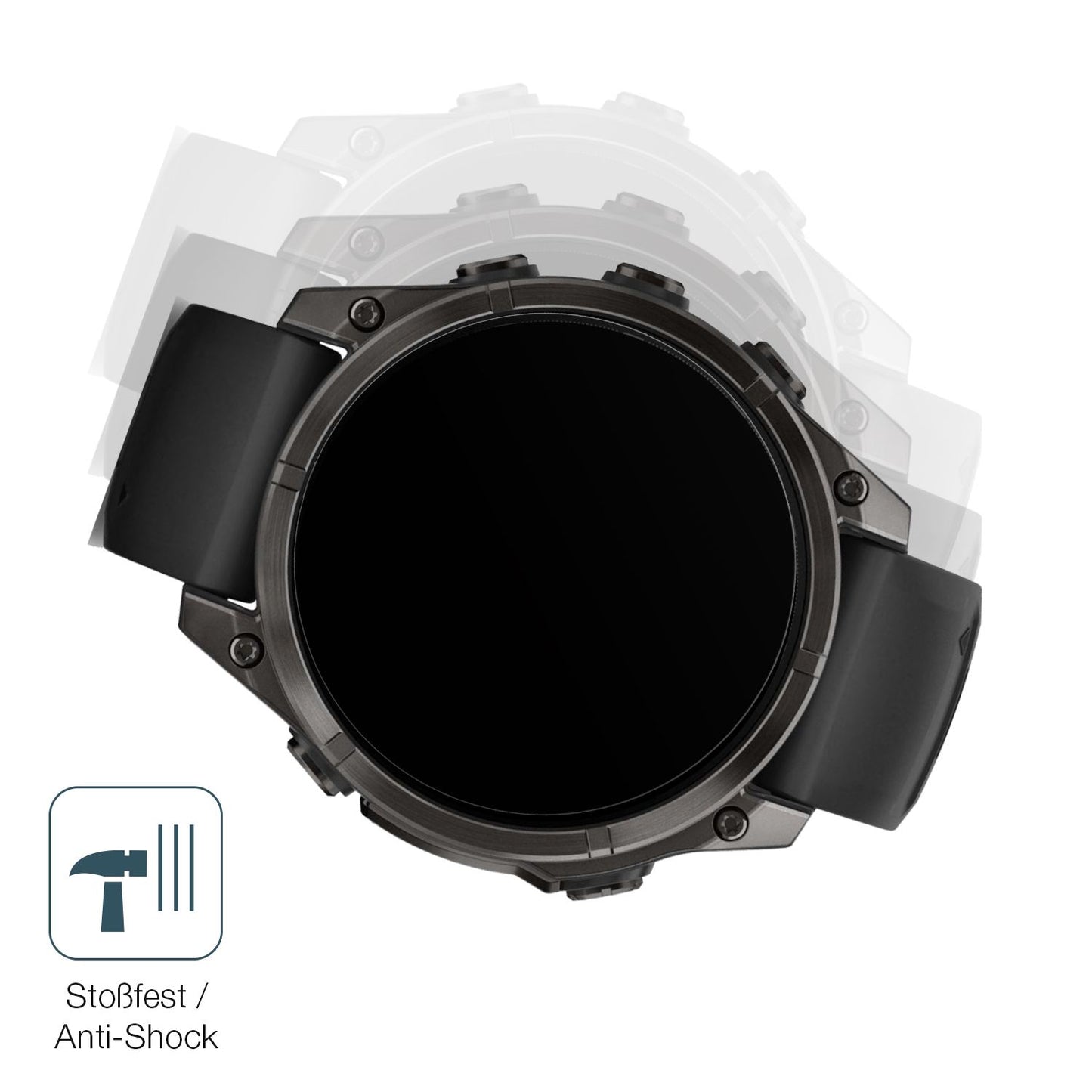 2x 9H Schutzfolie matt für Garmin Tactix 8 51mm AM (4)