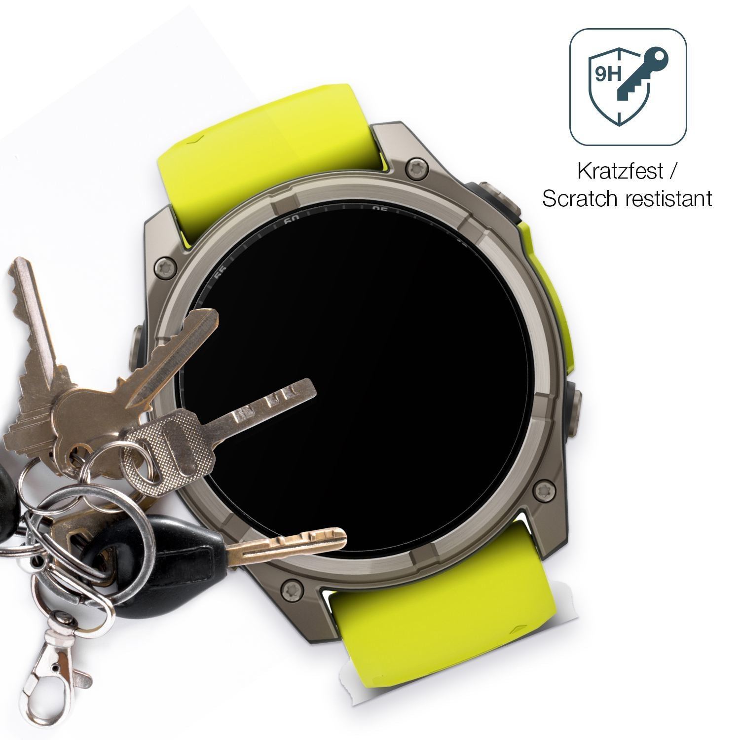 2x 9H Schutzfolie matt für Garmin Tactix 8 51mm SO (3)