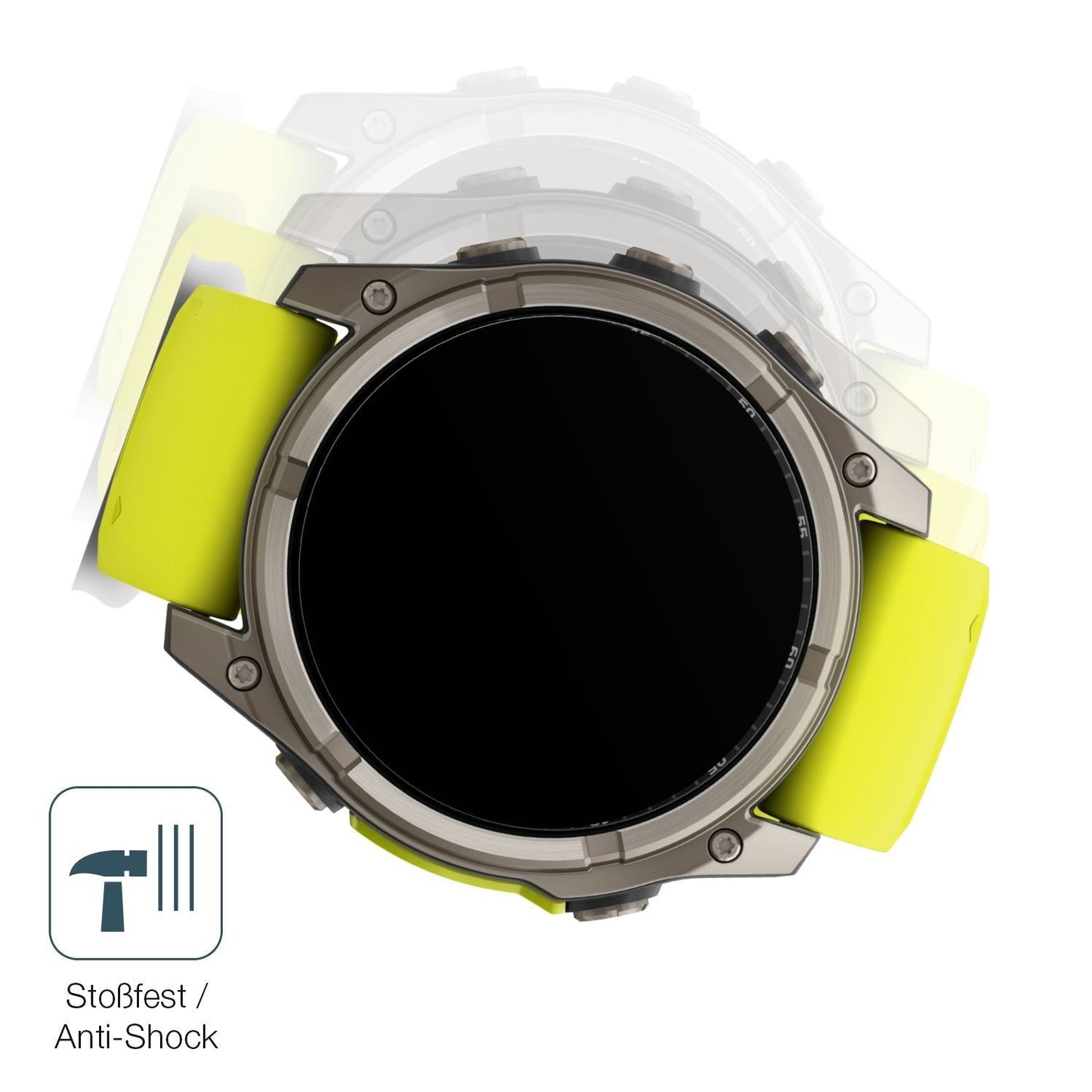 2x 9H Schutzfolie matt für Garmin Tactix 8 51mm SO (4)