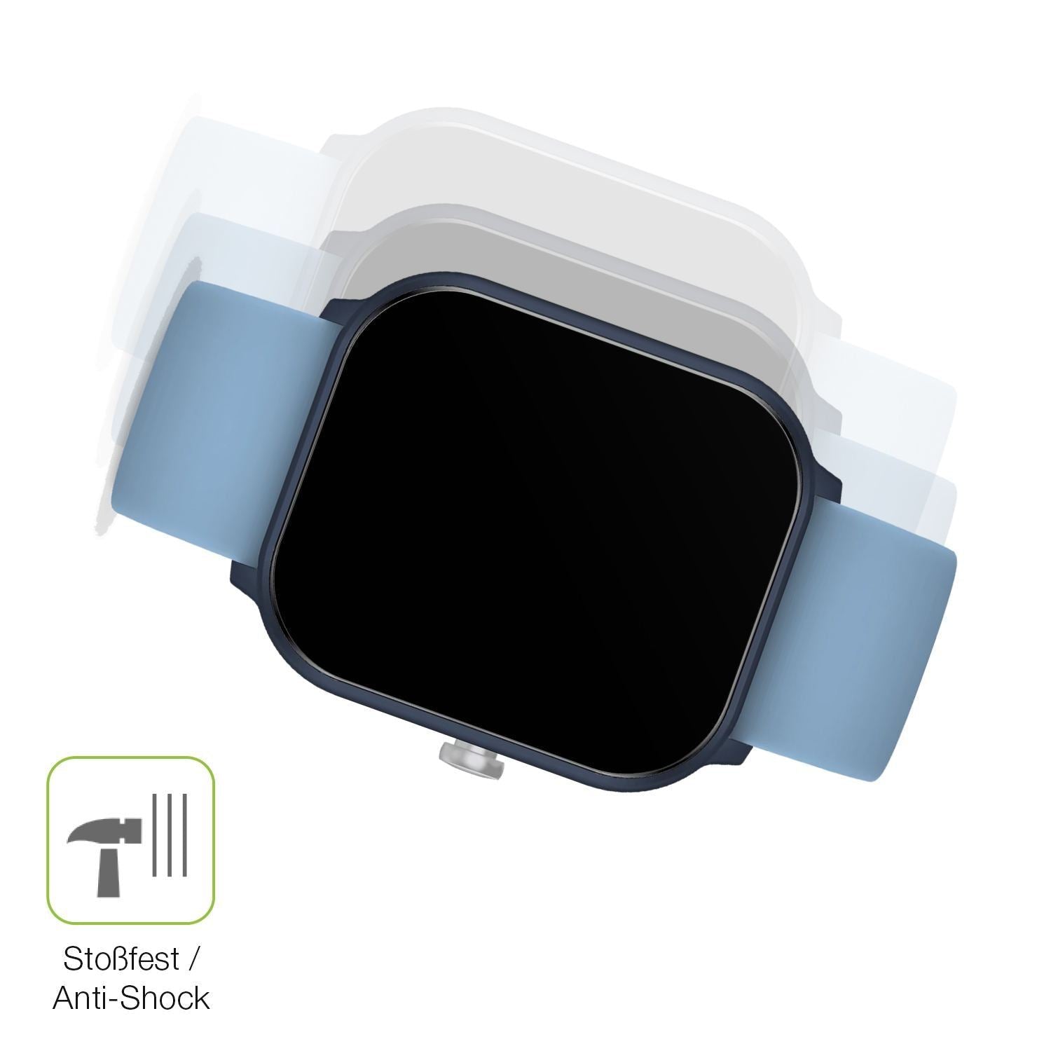 2x Full Cover Schutzfolie matt für Ice-Watch Ice S (4)