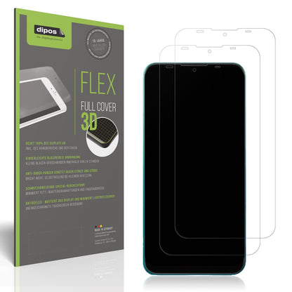 2x Full Cover Schutzfolie matt für Mobicel Legend  (1)