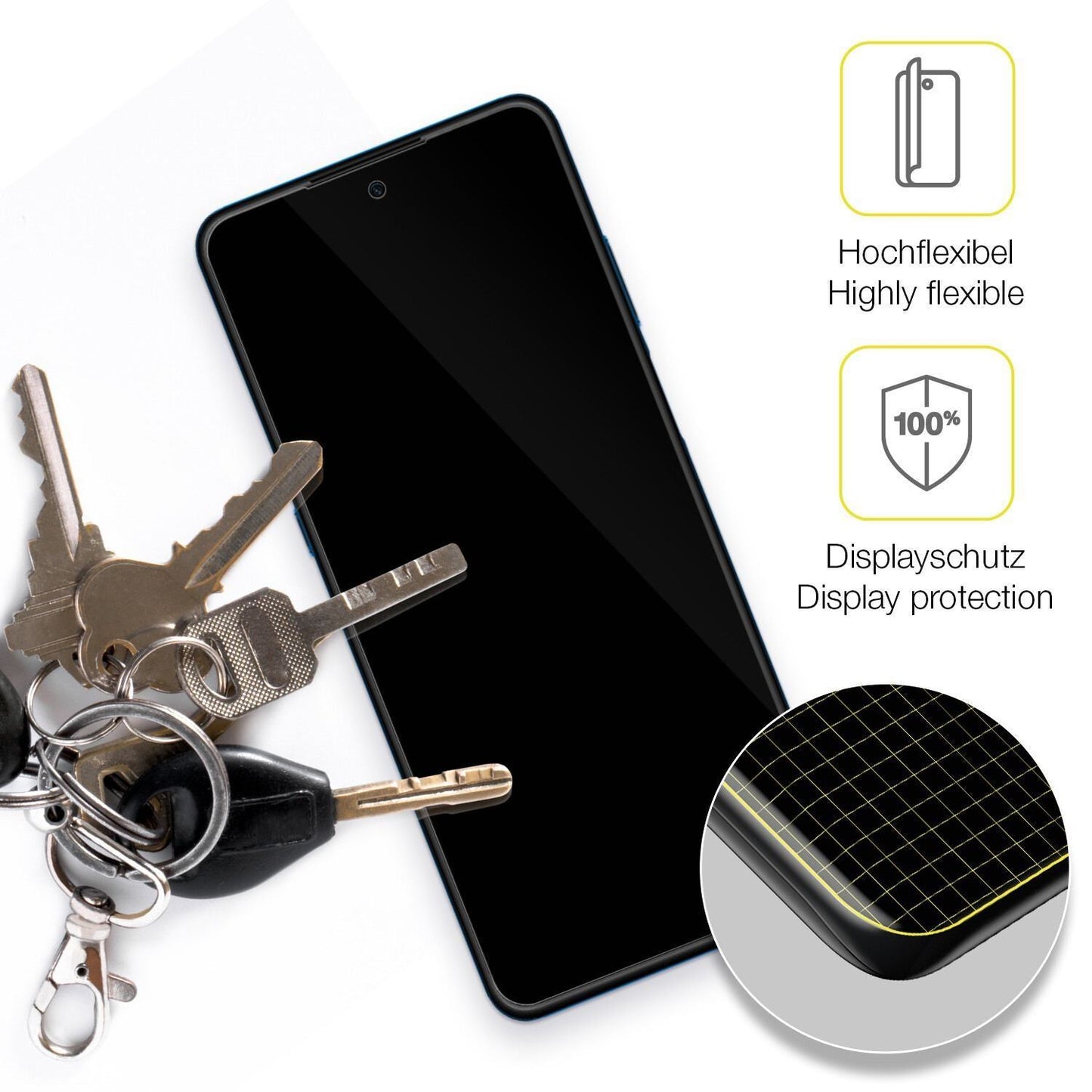 2x 3D Full Cover Schutzfolie für Hisense Infinity  (3)
